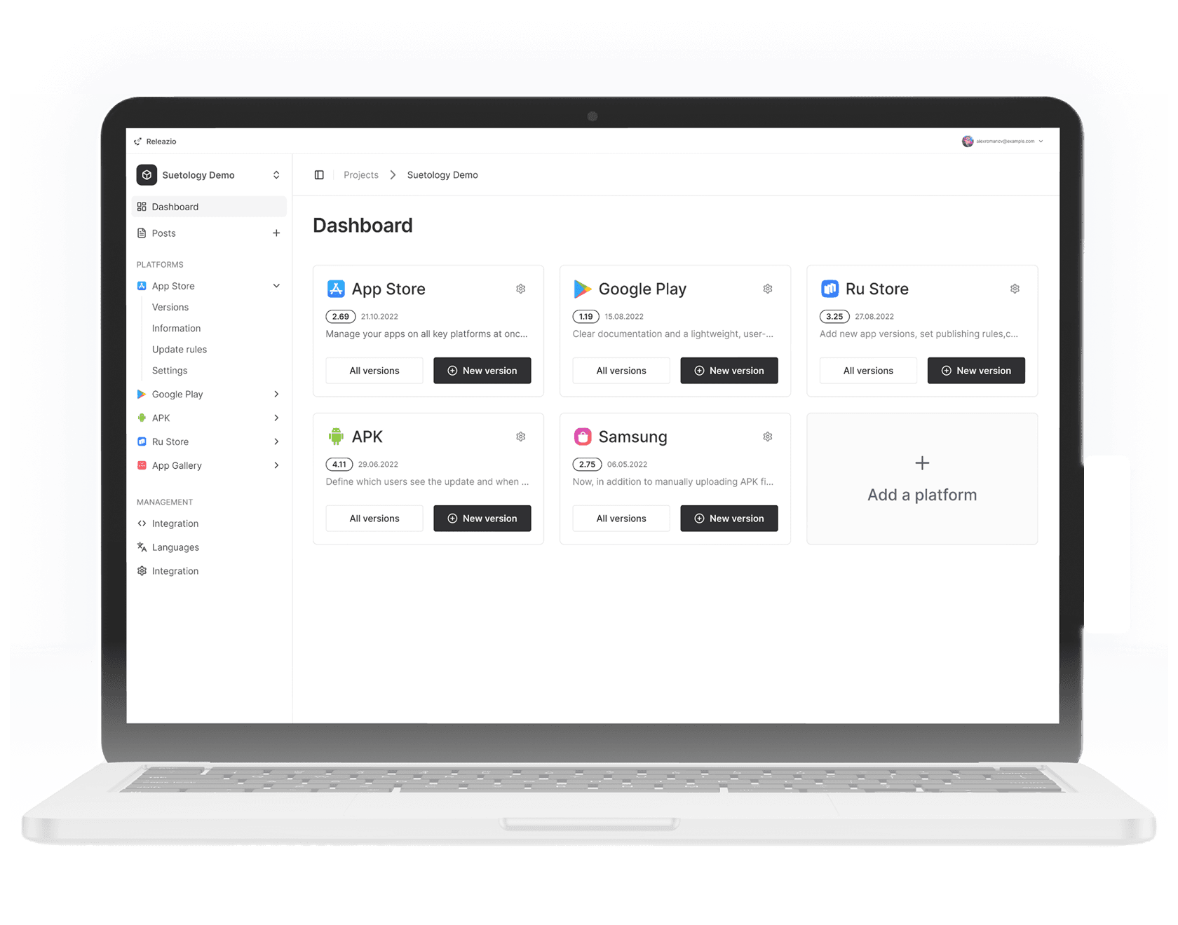 Dashboard Releazio