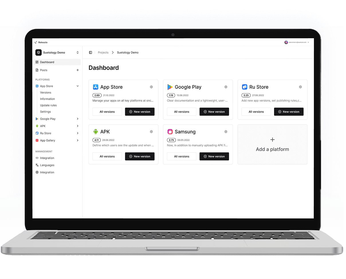 Dashboard Releazio